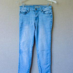 Encore Blue Light Wash Mid Rise Skinny Jeans